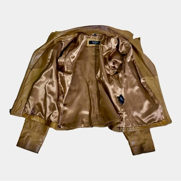 GUESS LOS ANGELES
Womens Distressed Genuine, Leather Motorcycle Moto
Jacket Coat - Picture 5 of 13